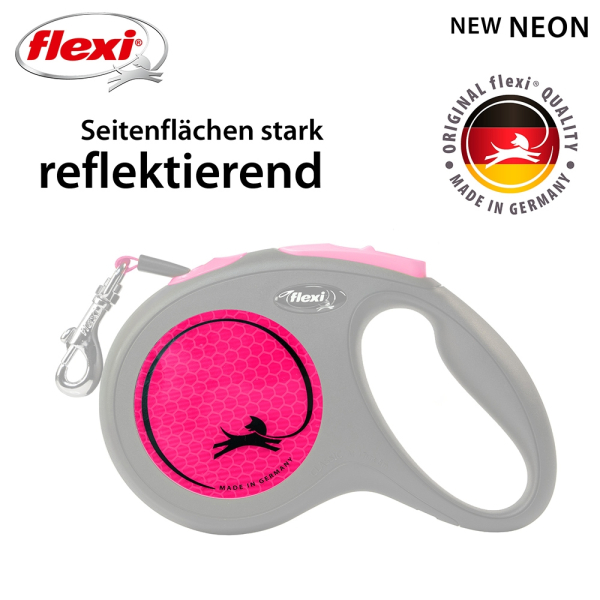 flexi Neon Gurt neonpink