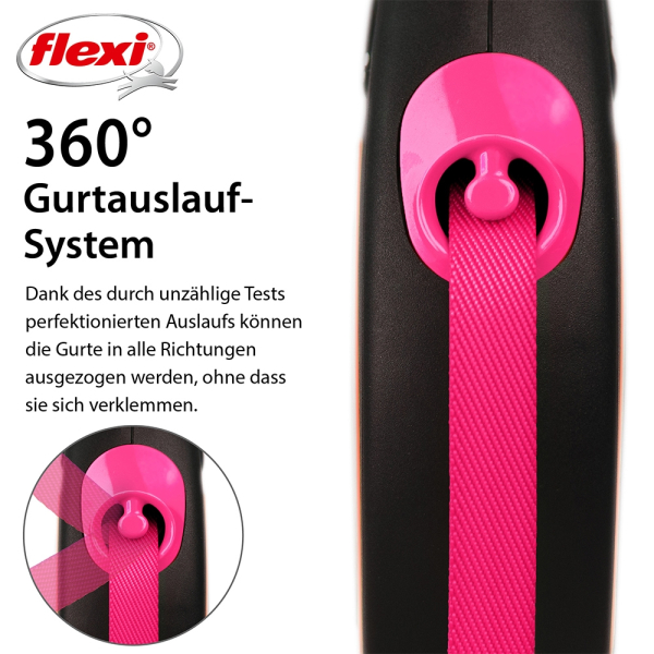 flexi Neon Gurt neonpink