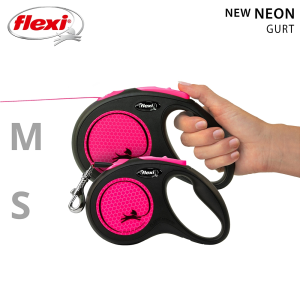 flexi Neon Gurt neonpink