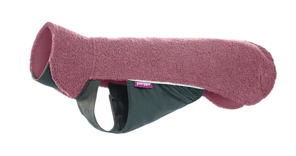 Pomppa PolarPomppa Hundepullover Mallow (Altrosa) – Warme Fleecejacke mit Reißverschluss